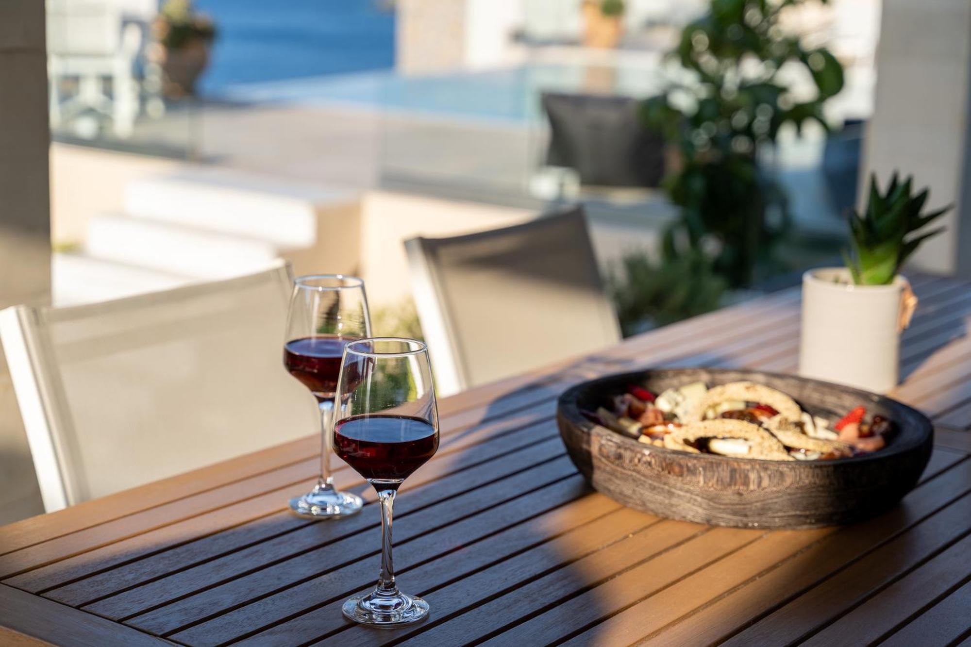 Amazing View Villa Aliki With Infinity Pool & Spa Ligaria  Exterior photo